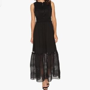 Gianna Bini black lace maxi dress.